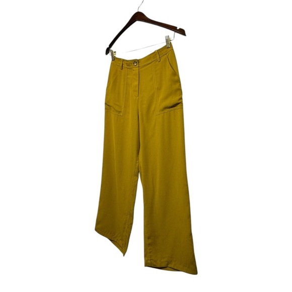 NWOT REVOLVE TULAROSA Nellie Pant Mustard S - Picture 7 of 10